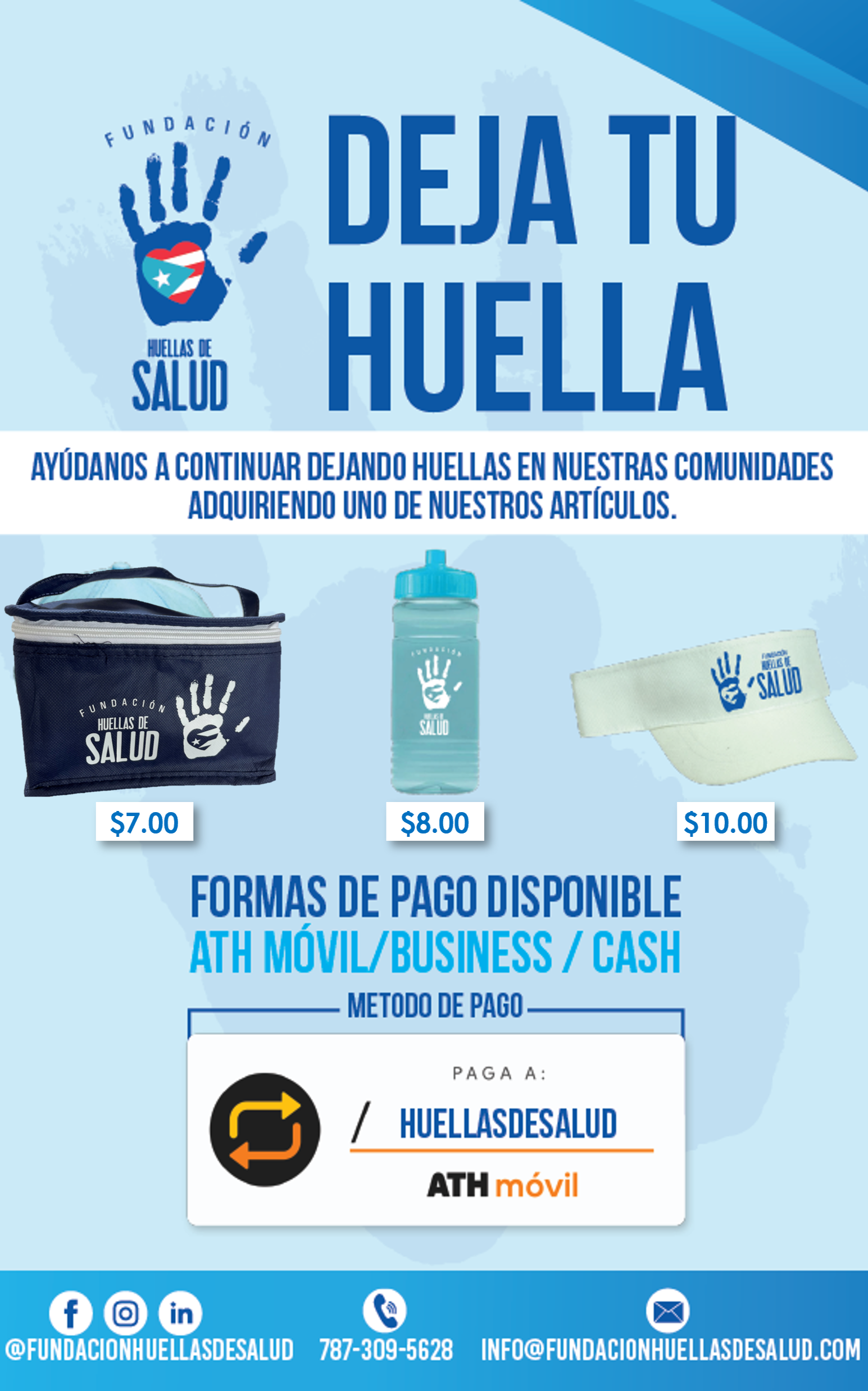 Flyer de artículos promocionales